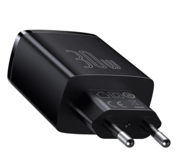 BASEUS sieciowa Compact Quick Charger 2xUSB USB-C PD 3A 30W (czarna) CCXJ-E01 - 1193690 - zdjęcie 2